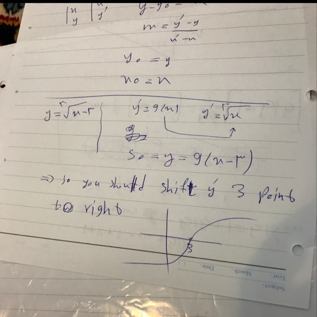 14 points PLZ HELP the graph of y=3square root x-3 is a horizontal translation of-example-1