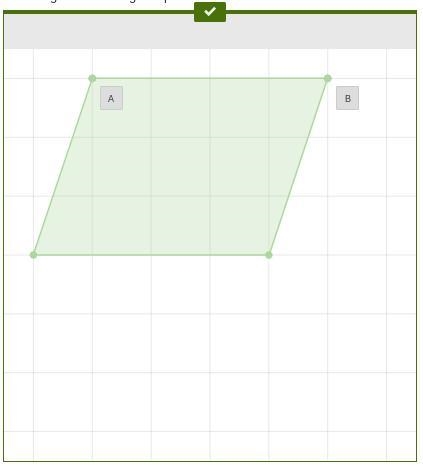 One side of a parallelogram is AB¯¯¯¯¯ . The height of the parallelogram is 3 units-example-1