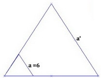 An equilateral triangle is dilated by a scale factor of 3. If a side of the original-example-1