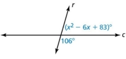 Find the value of X I don't know how to solve for when the X are squared-example-1