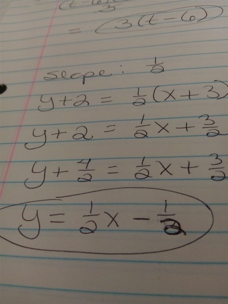 Identify the equation in point slope form for the line parallel to y=1/2x-7 that passes-example-1