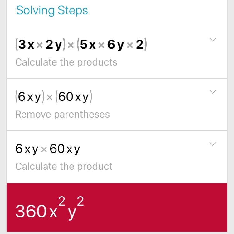 What is the area of this rectangle? (the length is 3x2y and the width being 5x6y2)-example-1