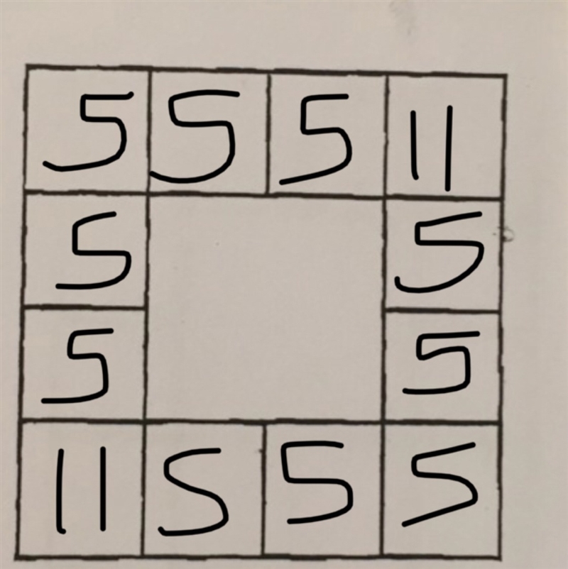 Try to put the numbers 1 to 12 in the twelve boxes below so that the numbers along-example-1