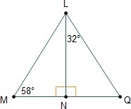 Is triangle MNL congruent to triangle QNL? Why or why not? Yes, they are congruent-example-1