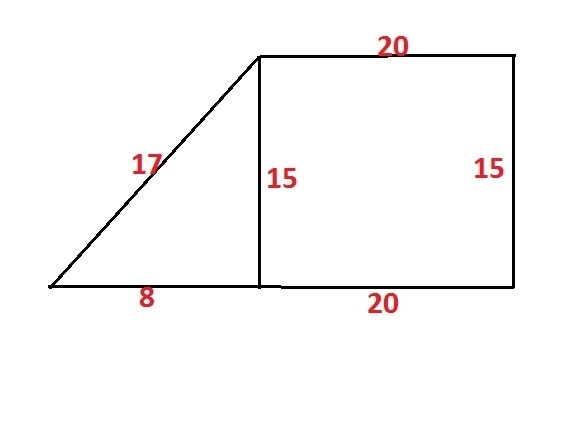 Find the perimeter and area of the polygon shown below. The polygon is a trapezoid-example-1