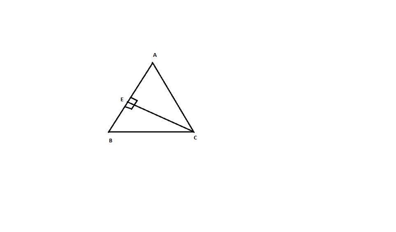 Given: ABC is a triangle. Prove: BC + AC > BA In triangle ABC, we can draw a perpendicular-example-1