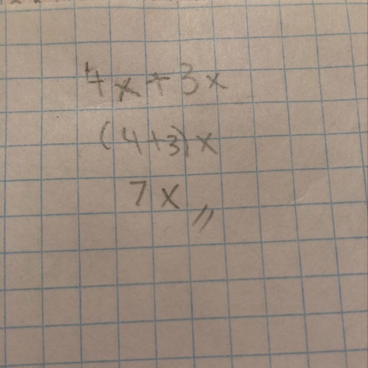 What is 4x+3x please I need help-example-1