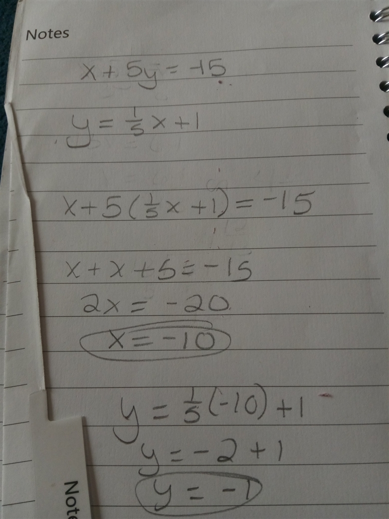 Please help! Which ordered pair is the solution to the system of equations?-example-1