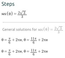 I need to find sec(theta)= 2(sqrt3)/3-example-1