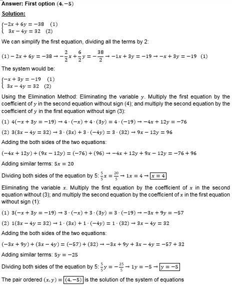 What is the solution to the system of equation-example-1