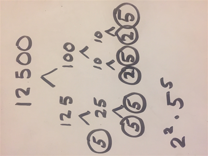 Express 12500 as product of power of prime factors?-example-1