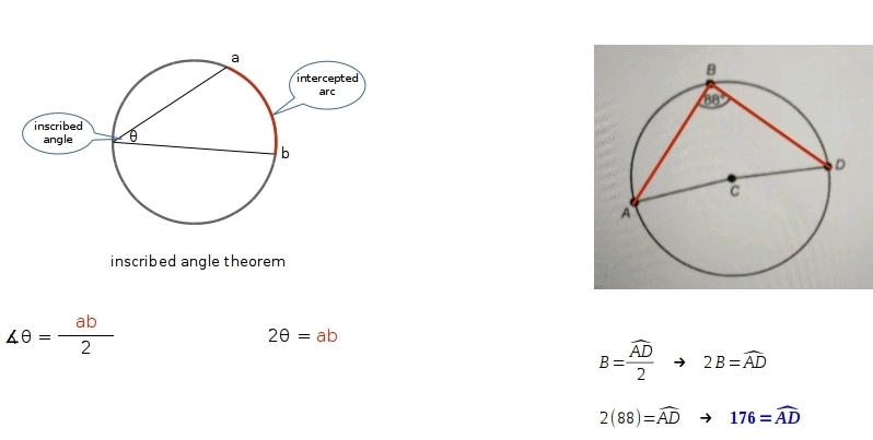 What is the measure of the arc intercepted by abd-example-1