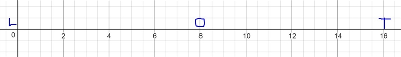 If O is in the middle of LT where exatly is it located? if LT=16 cm , what is LO and-example-1