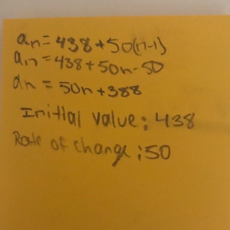 Mandy has $438 in her savings account each week she deposits $50 into her account-example-1