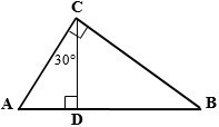 Given: ΔАВС, m∠ACB = 90°,m∠ACD = 30°,AD = 8 cm. Find: CD, Perimeter ΔABC Please solve-example-1