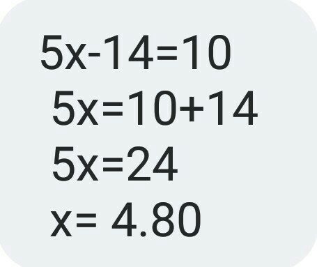 14 less than five times a number is at most 10 can someone please help me I've been-example-1