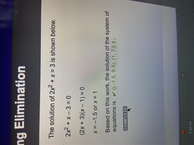 Nikki and Jonathan both solve this system of equations: y=−2.7x+3.2 y = - 2 . 7 x-example-1