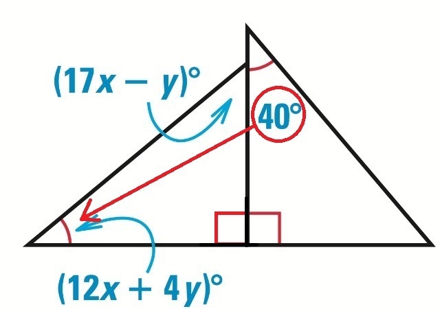 Find the values of x and y.-example-1