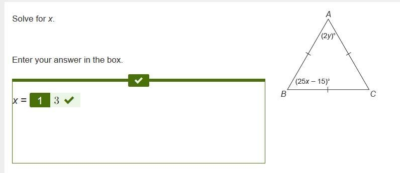 Solve for x. Enter your answer in the box. x = ____-example-1