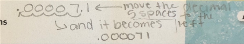 What is 7.1 x 10 to the power of -5 as an ordinary number-example-1