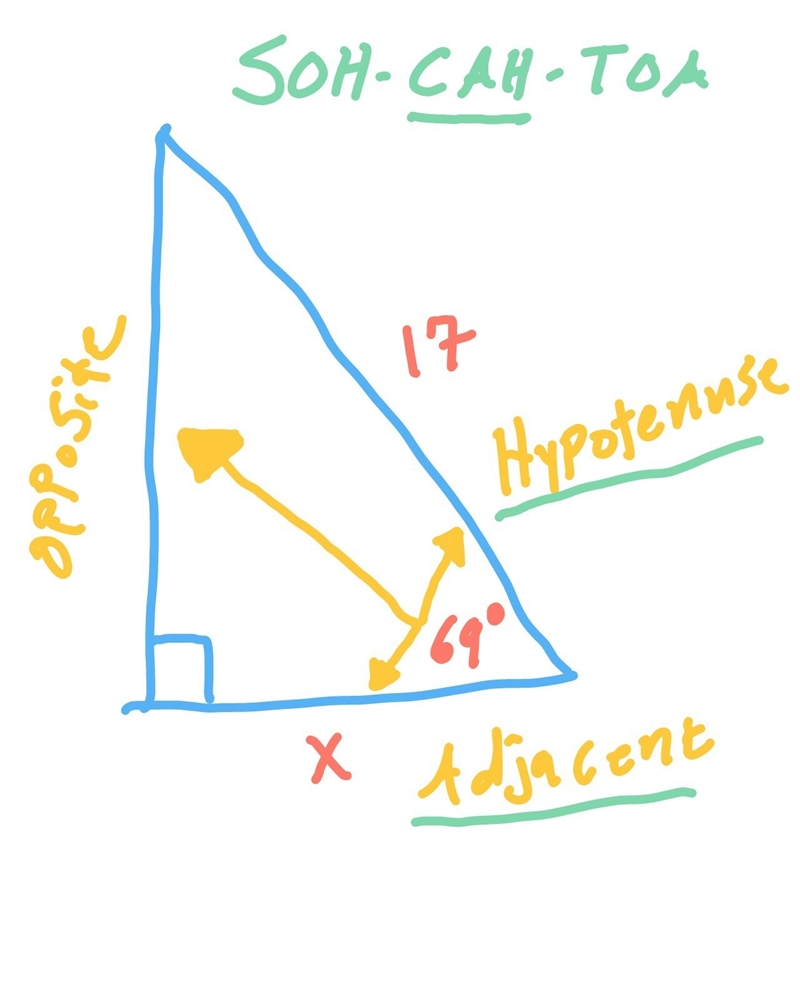 How do I find the missing side for question 39-example-1