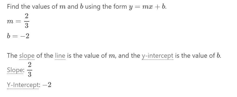 Write the equation in slope intercept form 2x-3y=6-example-2