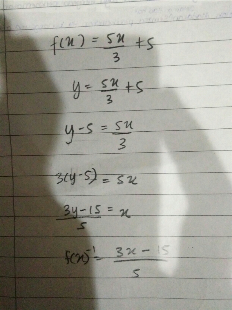 If f(x)= 5x/3+5 which of the followig is a inverse of f(x)-example-1