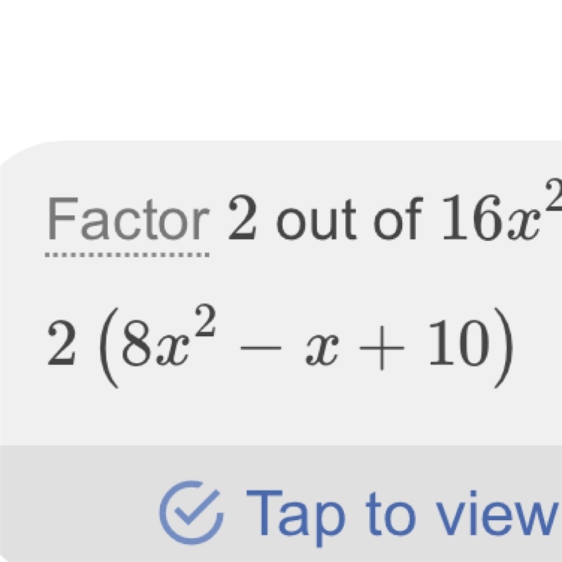 What are the factors of 16x²-12x+20?-example-1