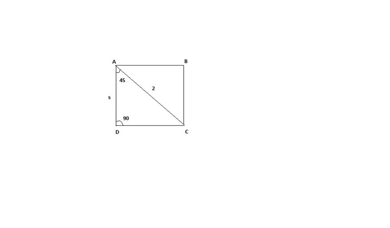 What is the length of side s of the square shown below?-example-1