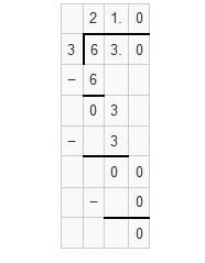 3 divided by 63 the long division-example-1