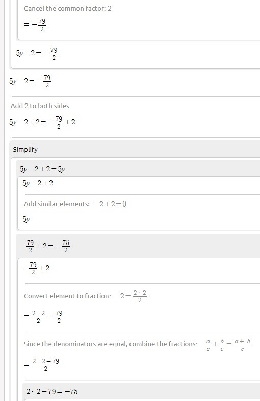 Please help Solve for y. −140=18+4(5y−2)-example-1