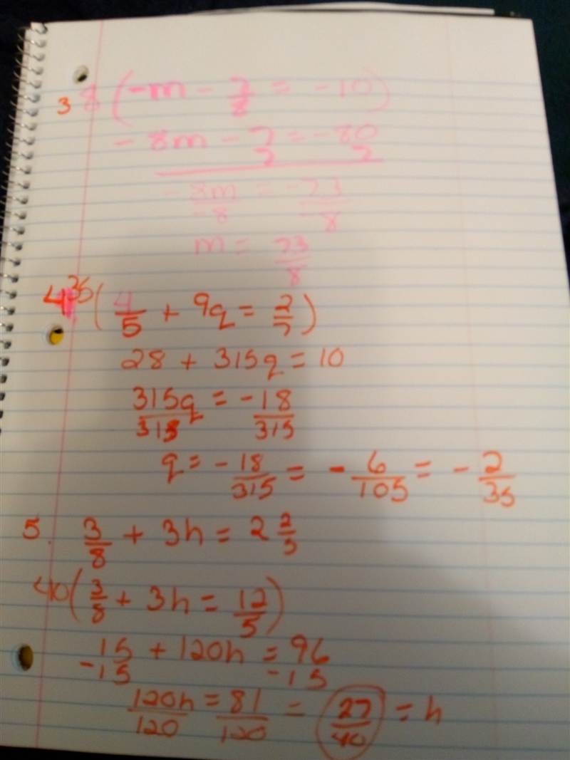 This is the rest of those 2 step equations with fractions teacher didnt help and taking-example-1