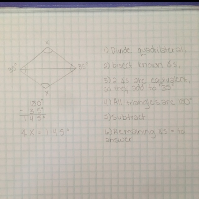 the sum of the measures of the interior angles of the parallelogram is 360° write-example-1