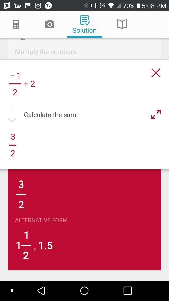 Show how you get X -1/2+2=x+1-example-2