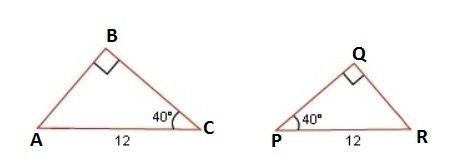 The triangles shown below must be congruent.-example-1