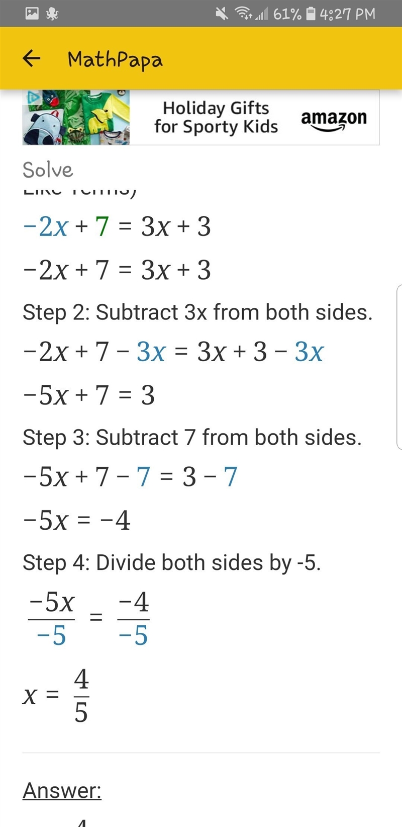 4-(2x-3) = 3(x + 1) i need steps too-example-2