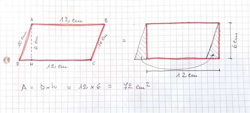 Two adjacent sides of a parallelogram are 12cm and 10cm. If the distance between the-example-1