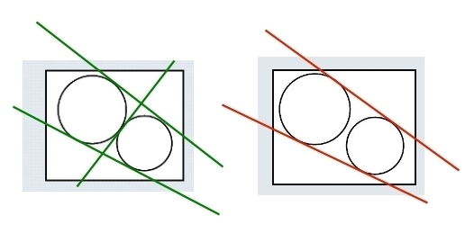 Choose the required figure. Two circles that have exactly two common tangents: Which-example-1