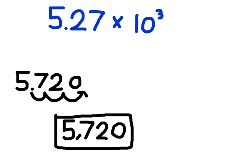 What is 5.72 × 10^3 in standard form?-example-1