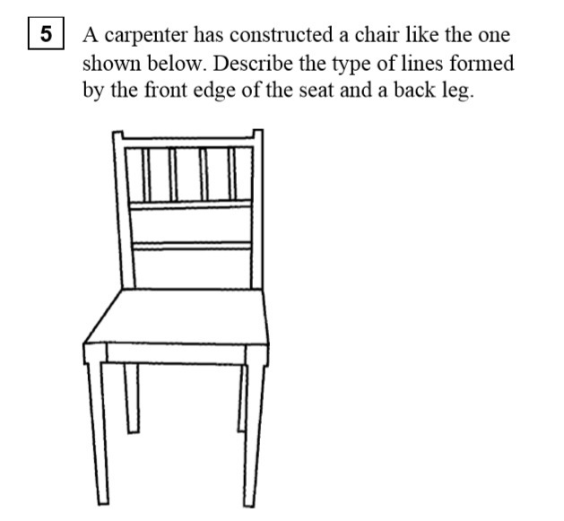 A carpenter has constructed a chair like the one shown below describe the type of-example-1