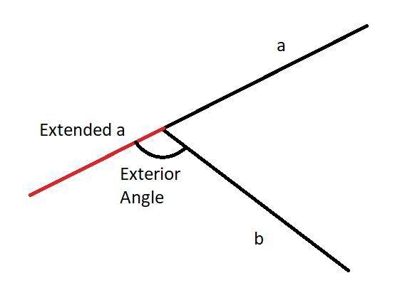 What is an exterior angle of a triangle ABC 4 7 12 1-example-1