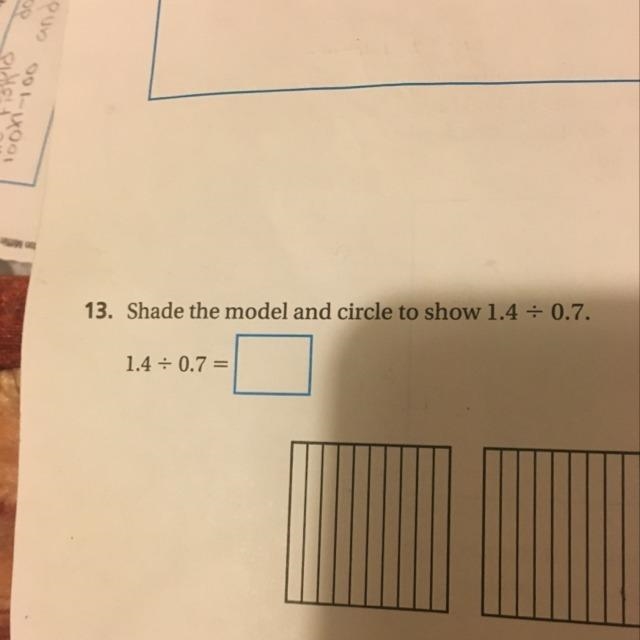 1.4 divided by 0.7 in a model-example-1