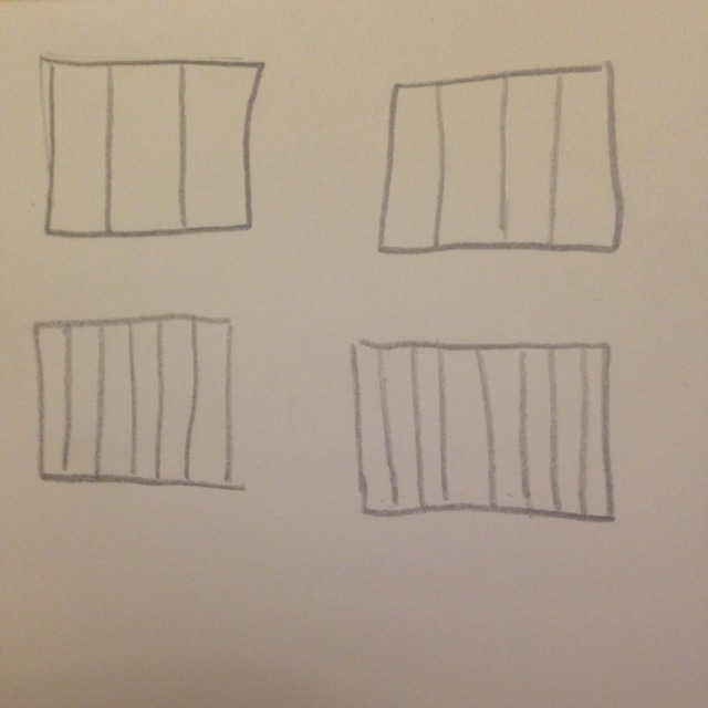 Draw lines to show how Mrs. Reed could cut one pan of lasagna into thirds,one into-example-1