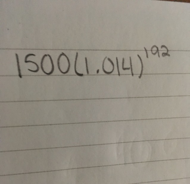 When Michael was born his parents belt 1500 into an account that yields 1.4% interest-example-1