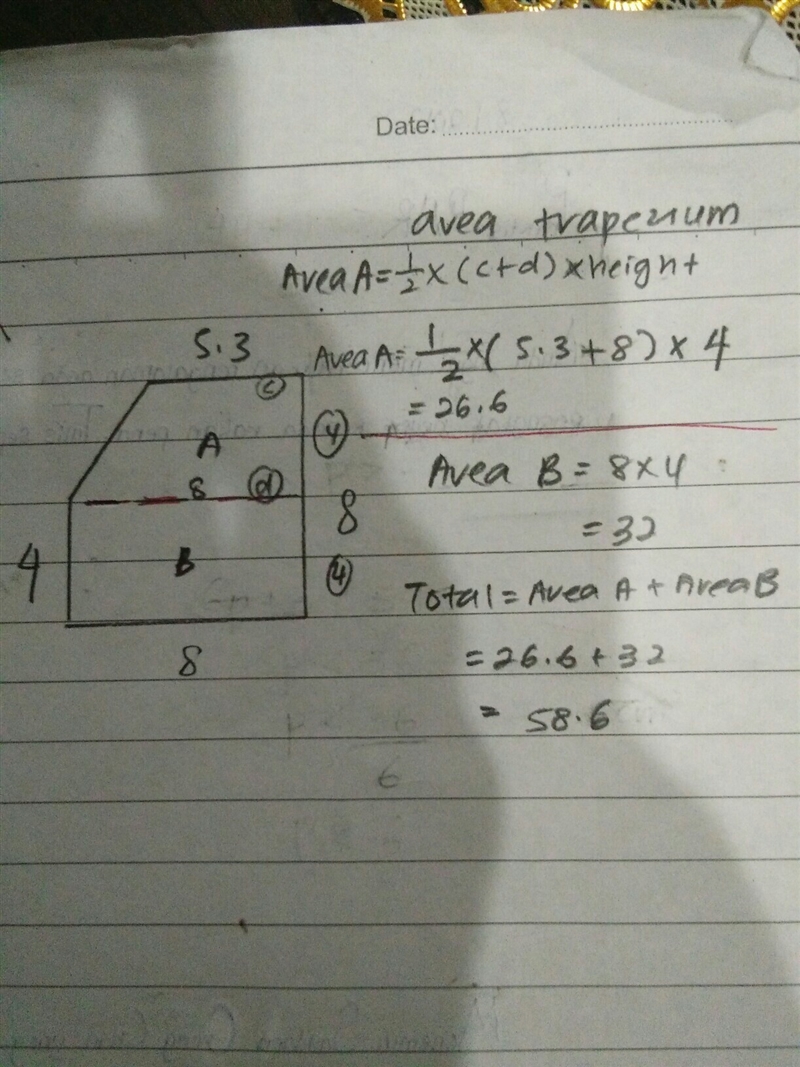 I need to find the area of each figure and round to the nearest tenth if necessary-example-1