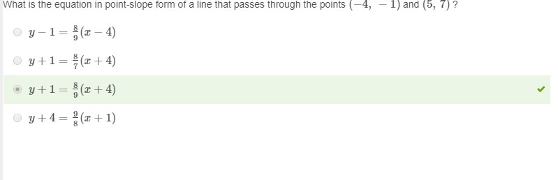 Plot the line for the equation on the graph. 15PTS!!! y−4=−14(x−5)-example-3