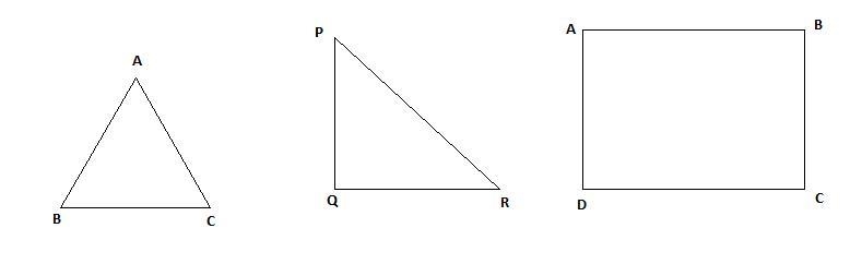 Draw a figure that contains at least three angles and requires three letters to name-example-1