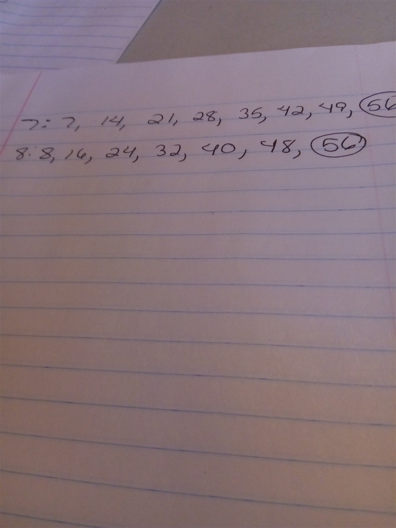 Find the least common multiple of 7 and 8-example-1