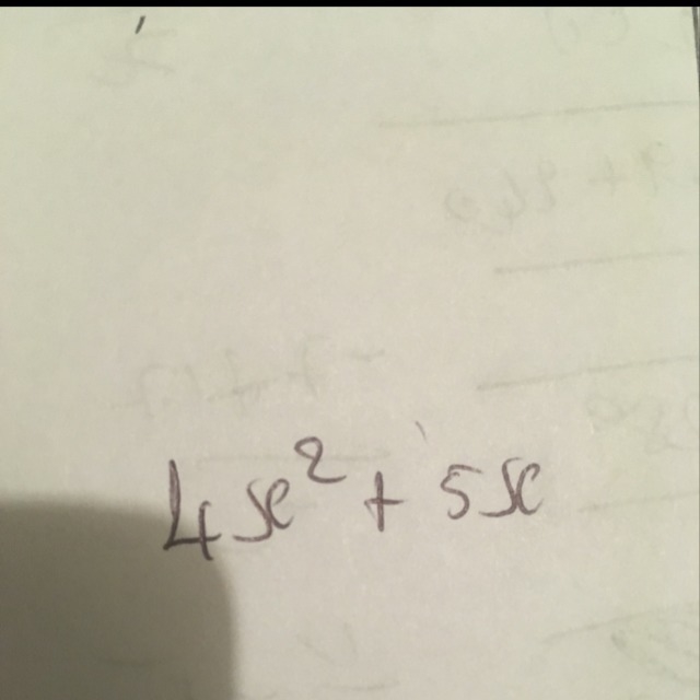 Four times the square of a number increased by five times the same number-example-1