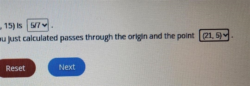 The slope of the line passing through the points (7, 5) and (21, 15) is ??? Another-example-2